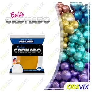 Balao 24" Cromado - C/03Un