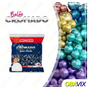 Balao 9" Cromado - C/25un