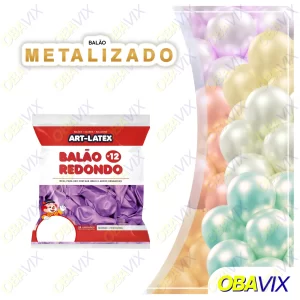 Balao 12" Metalizado - C/24Un