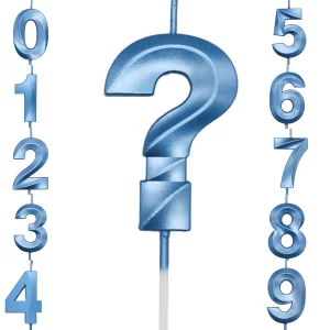 Vela de Número Mini Design Azul