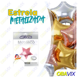 Balao Estrela Metalizado