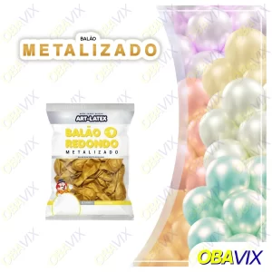 Balao 9" Metalizado - C/50Un